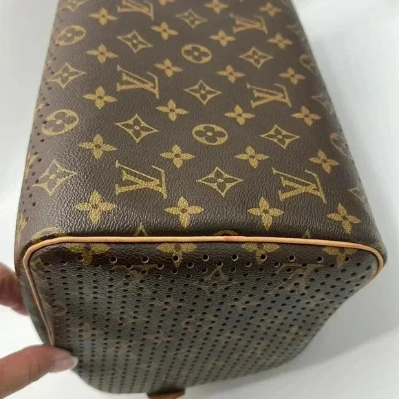 Louis Vuitton Speedy 30 Fuchsia Limited monogram perforated bag purse - Picture 7 of 13